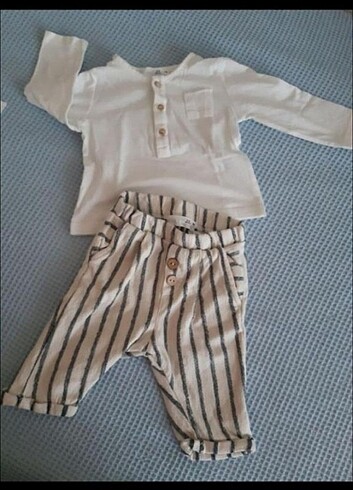 Zara pantolon tişört takim 