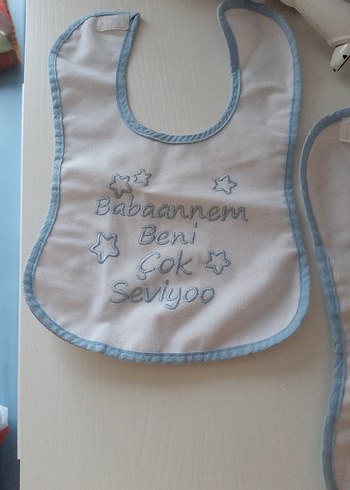 Bebek Önlüğü, Baskılı, Mavi - Görsel 3