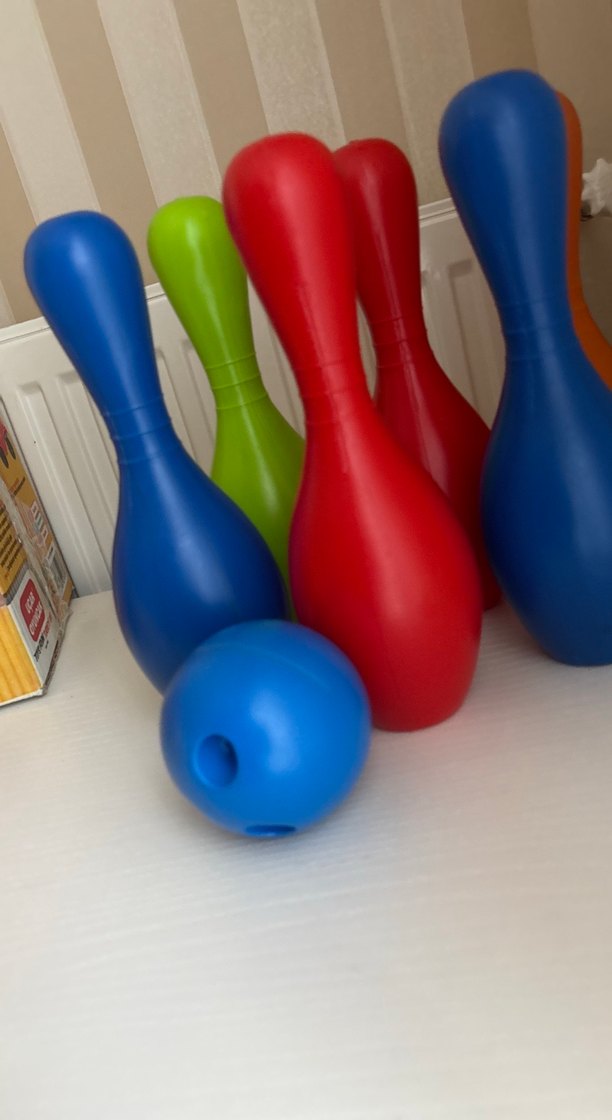 Renkli Plastik Bowling Seti - Görsel 2