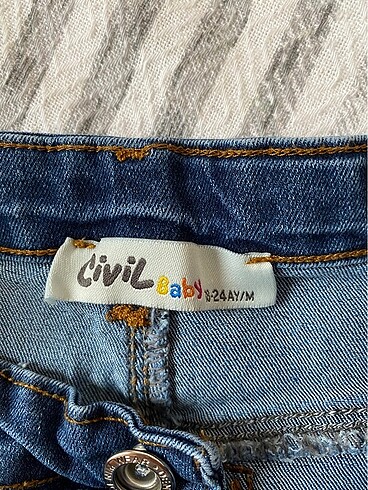 Civil Civil Baby Kız Çocuk Kot Pantolon