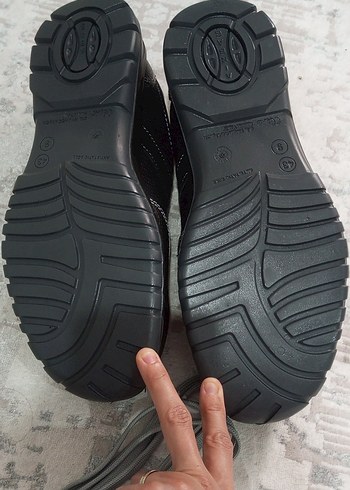 Cırt Cırtlı Siyah Gri Erkek iş Ayakkabı - Görsel 5