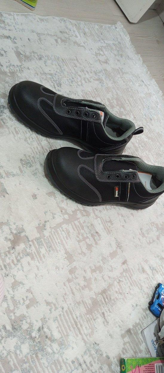 Cırt Cırtlı Siyah Gri Erkek iş Ayakkabı - Görsel 2