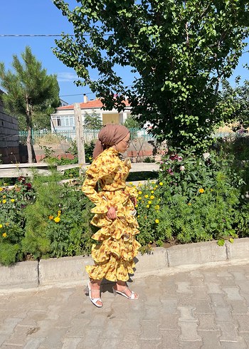 Zara Sarı, Bağcıklı, Uzun Bohem Elbise