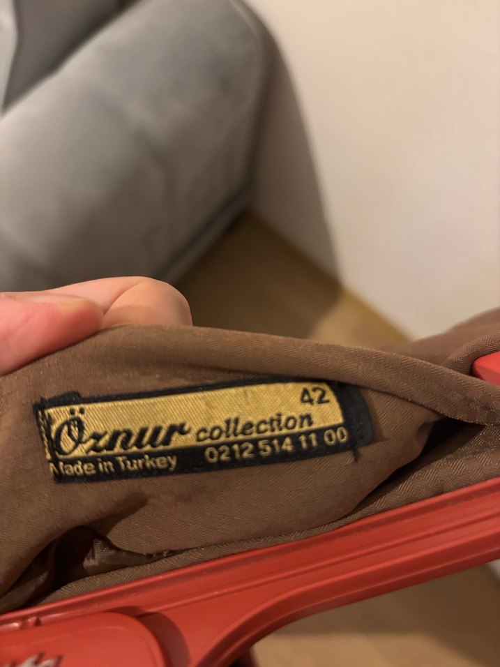 Düğmeli Kahverengi Uzun Etek - Görsel 3