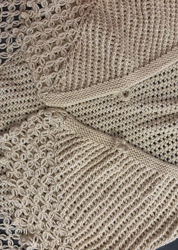 Bohem Tarzı El Örgüsü Masa Örtüsü - Görsel 4