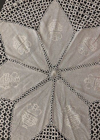 Bohem Tarzı El Örgüsü Masa Örtüsü - Görsel 3