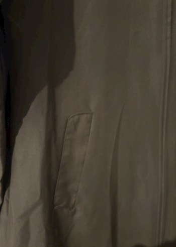 Uzun Kesim Fermuarlı Haki Kabanı - Görsel 4