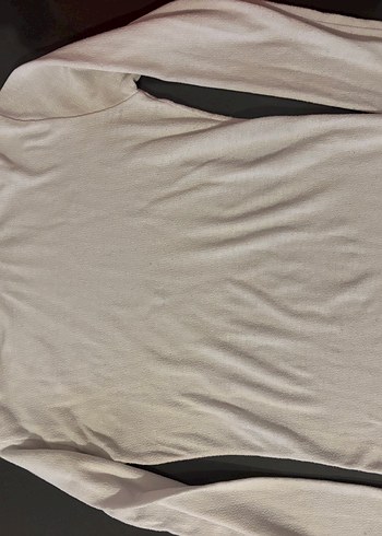 Kadın Beyaz İnce Triko Boğazlı Kazak - Görsel 2