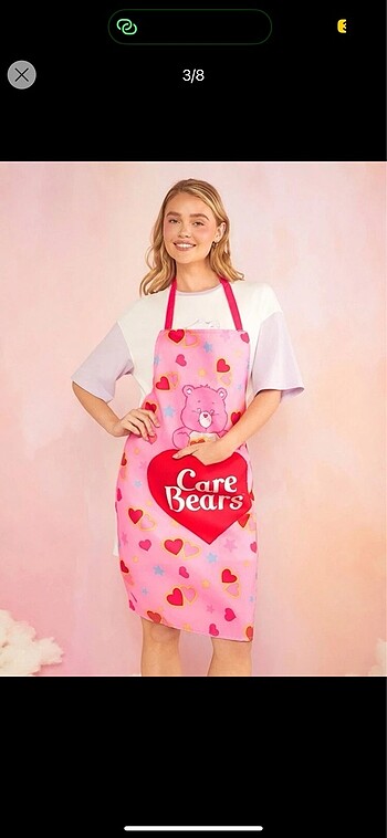 Sheinside Care Bears Mutfak Önlüğü