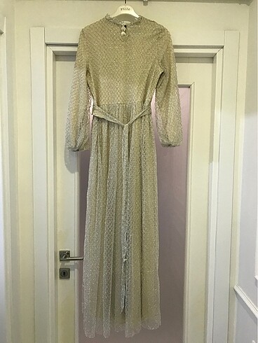 Çok şık simli abiye - Görsel 5