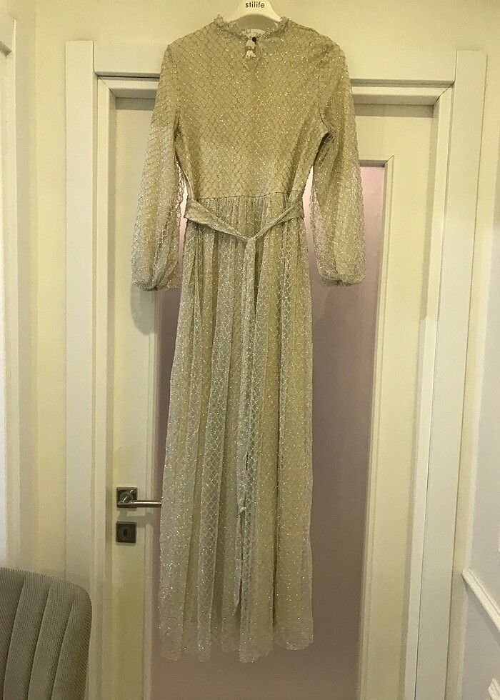 Çok şık simli abiye - Görsel 4