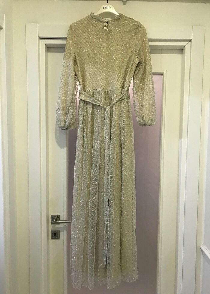 Çok şık simli abiye - Görsel 5