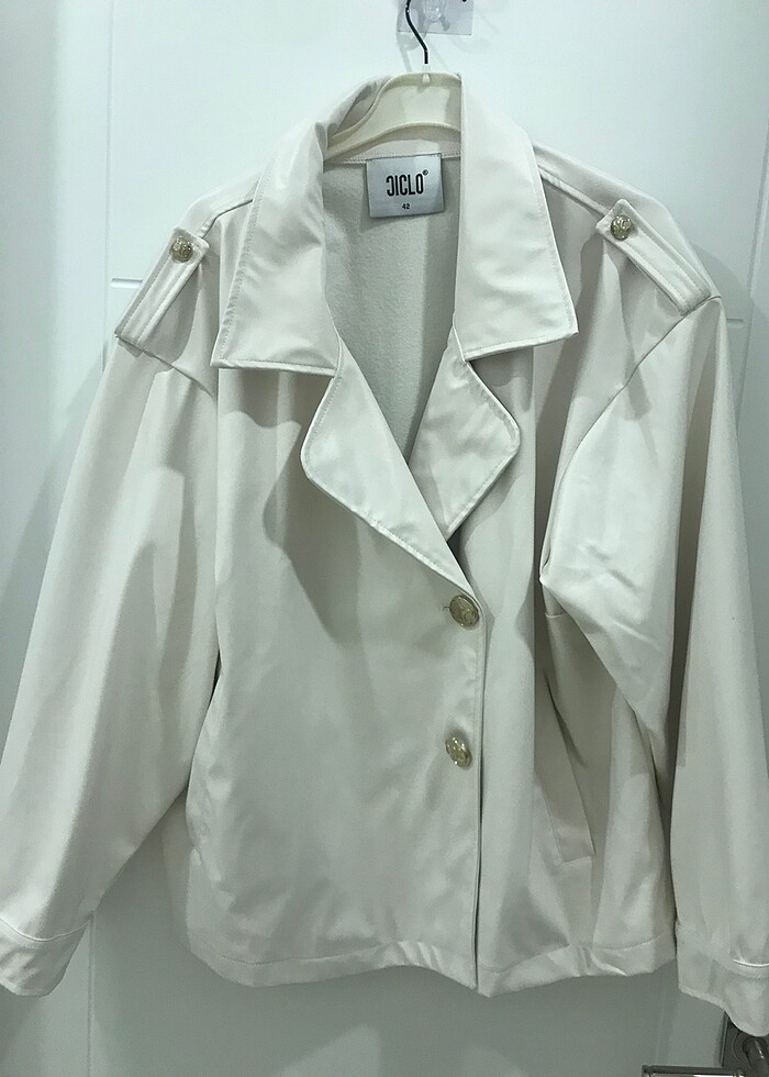 Çok şık deri ceket oversize kesim - Görsel 2