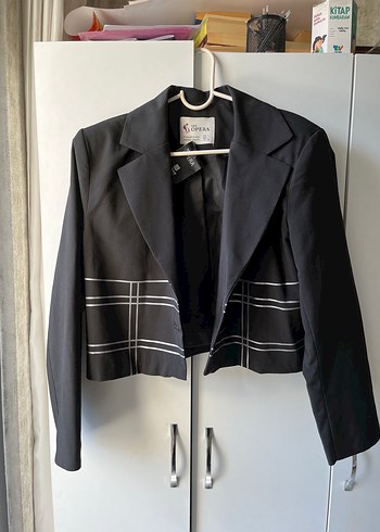 Zara Sikligin Simgesi Siyah Ekose Blazer Ceket