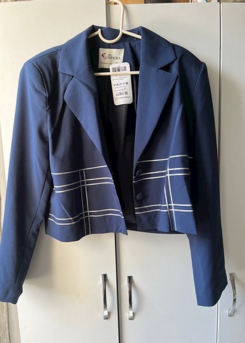 Zara Sik Lacivert Kisa Blazer Ceket