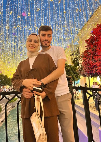 diğer Beden Etnik Desenli Kadın Camel Takım