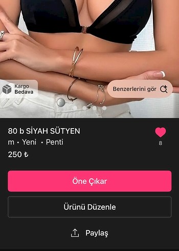 Zara Gömlek ve sütyen