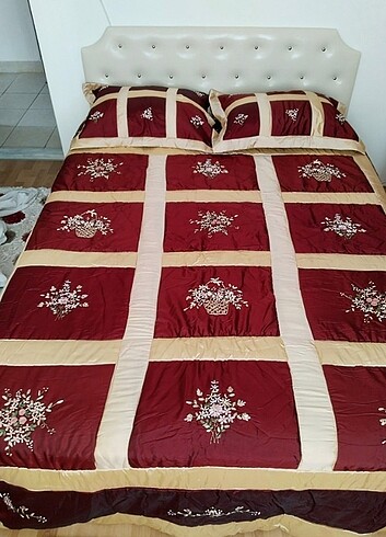Elyaf dolgulu yatak örtüsü 