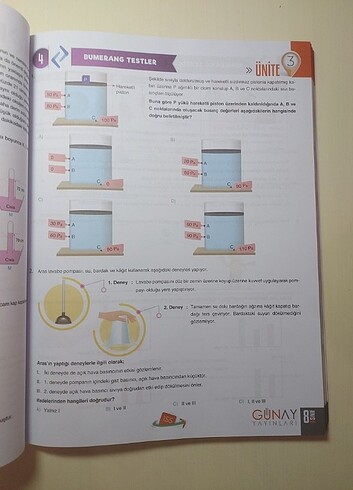  Bumerang konu anlatımlı soru bankası 8. Sınıf fen