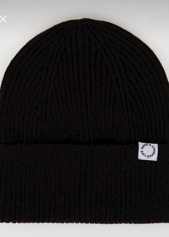 Kadın Siyah Örgü Yün Bere - Görsel 3