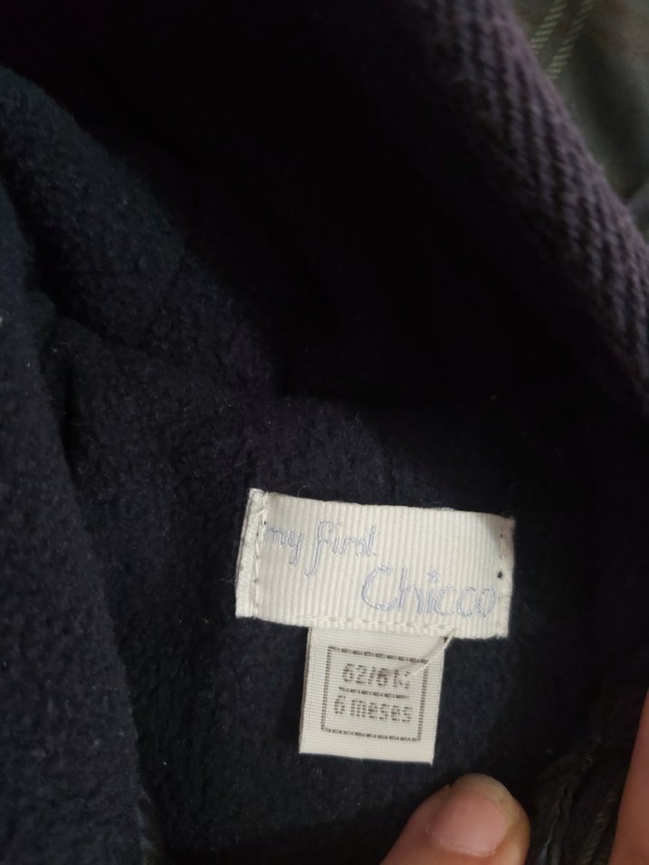 Kapüşonlu Fermuarlı Gri Bebek Tulumu mont tulum - Görsel 5