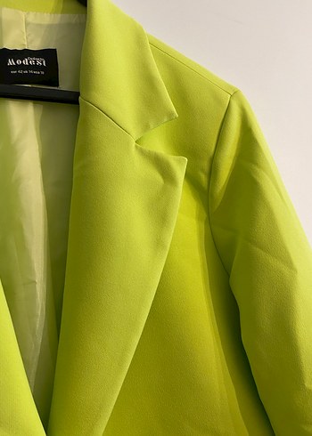 Defacto Yeşil Düğmeli Kadın Blazer Ceket