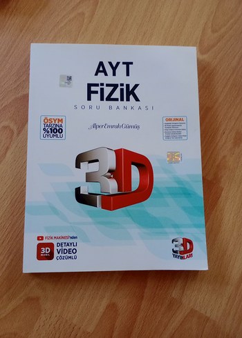 AYT Fizik 3D Soru Bankası HİÇ KULLANILMADI