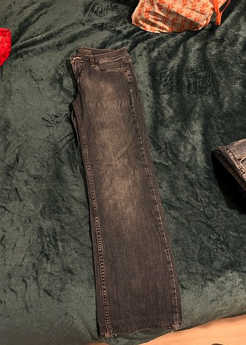 Diğer Düğmeli Mavi Kadın Denim Jean