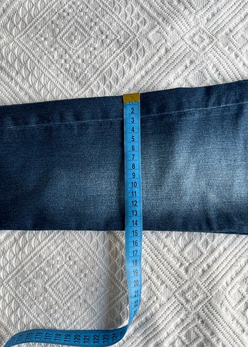 Mango Kadın Mavi Denim Jean Pantolon - Görsel 7