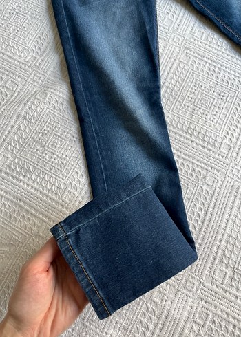 Mango Kadın Mavi Denim Jean Pantolon - Görsel 4