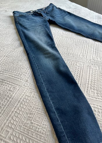Mango Kadın Mavi Denim Jean Pantolon - Görsel 3