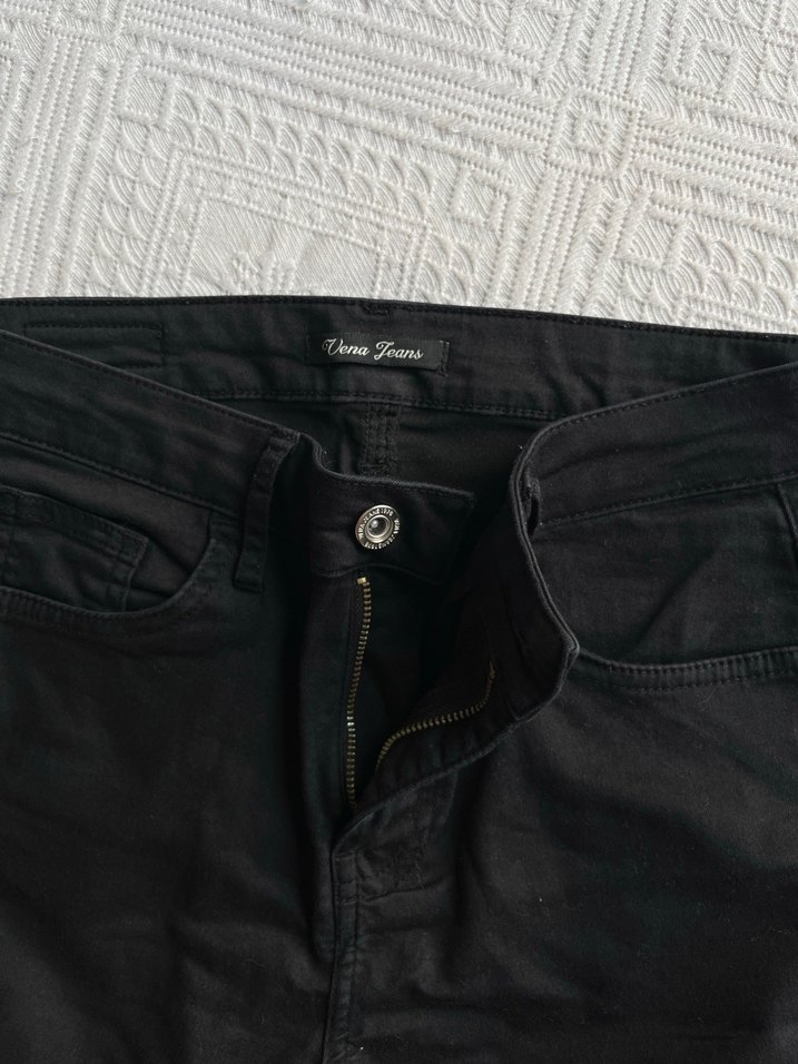 Vena Siyah Kot Pantolon - Görsel 2