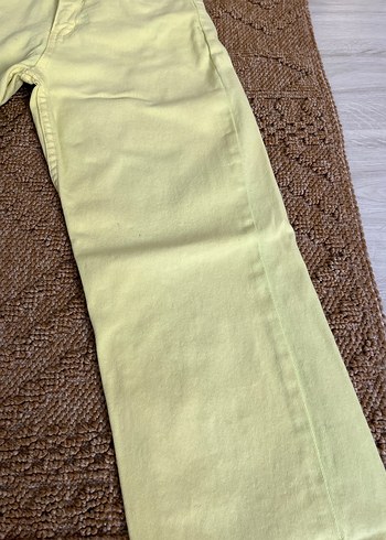 Zara Sarı Regular Fit Midi Kadın Jean - Görsel 2