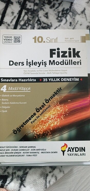 10.sinif fizik aydın yayınları ders işleyiş modülleri 