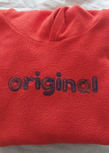 LCW 8-9 yas turuncu Kapüşonlu cocuk Polar - Görsel 5