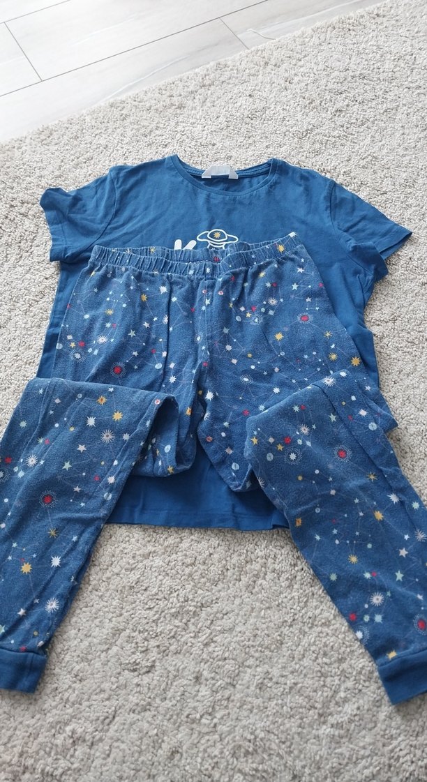 Erkek Çocuk Lacivert Kısa Kollu Pijama Takımı - Görsel 2