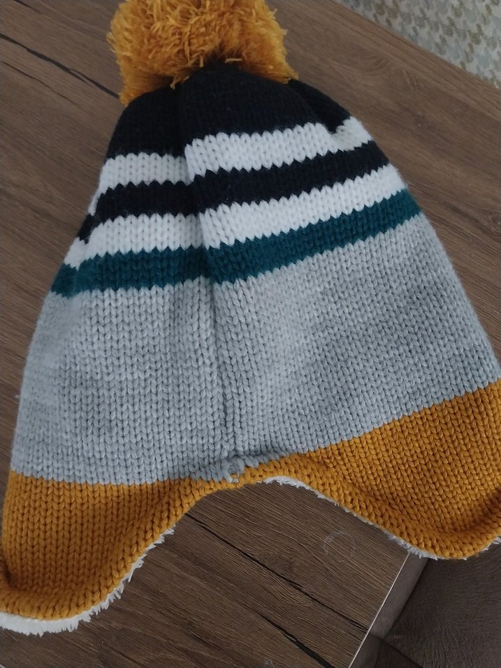 Gri Nakışlı Erkek Çocuk Bere - Görsel 3