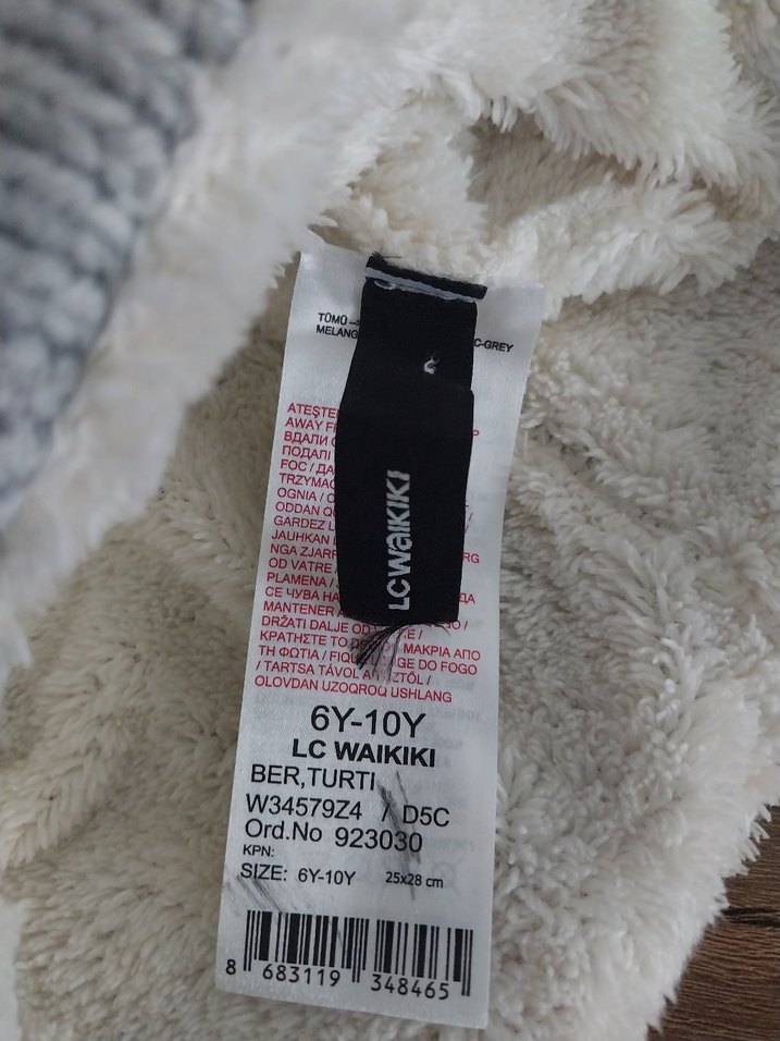 Gri Nakışlı Erkek Çocuk Bere - Görsel 4