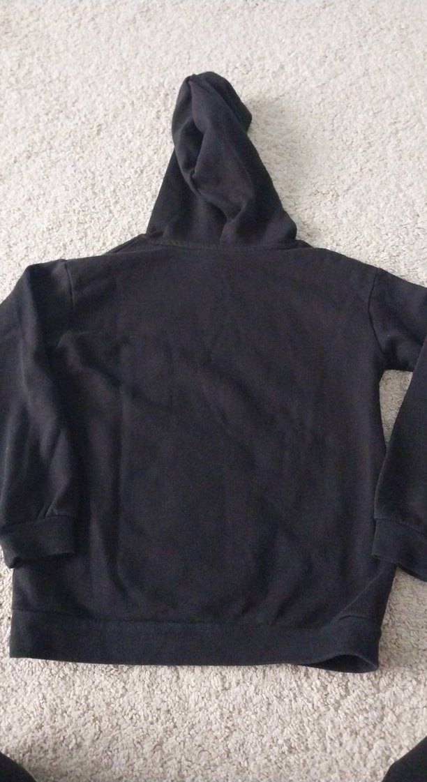 NASA Baskılı Kapüşonlu Siyah Sweatshirt H&M - Görsel 3