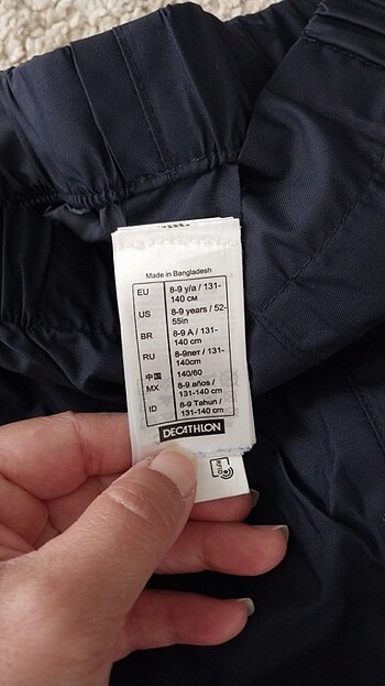 7 Yaş Beden lacivert Renk Decathlon 7-8 ve 8-9 yas yagmur pantolonu