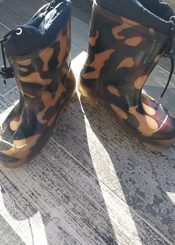 Kahverengi Kamuflaj Desenli Erkek Çocuk cizme - Görsel 6