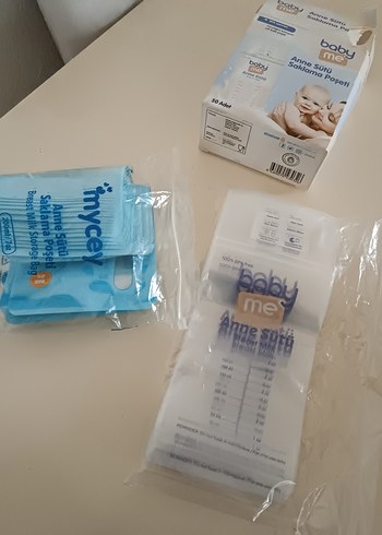 Baby Me Anne Sütü Saklama Poşeti Mavi - Görsel 2