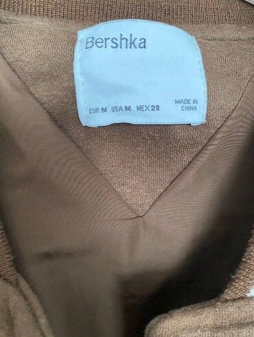 m Beden kahverengi Renk Bershka kolej ceket