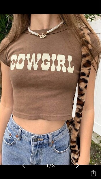 Cowgirl Crop Kadın T-shirt