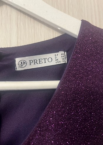 Mor Drapeli Kısa Abiye Elbise - Görsel 5