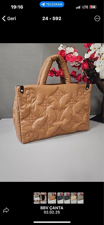 Louis Vuitton louis vuitton puf deri çanta