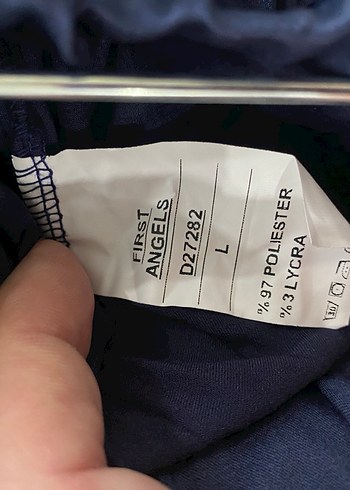 Navy Lacivert Pliseli Uzun Keten Etek - Görsel 4