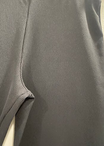 Siyah Kadın Midi İspanyol Paça Pantolon - Görsel 5