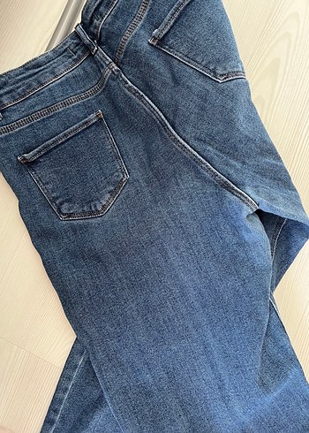 31 Beden Kadın Mavi Denim Normal Boy Jean