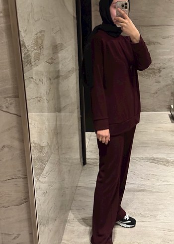 Oysho Bordo Salaş Kadın İkili takım - Görsel 3